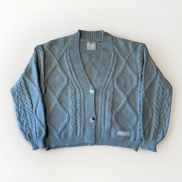 Taylor Swift Sweaters - Taylor Swift Cardigan Women's XS/SM Gray Tortured Poets Department Cable Knit